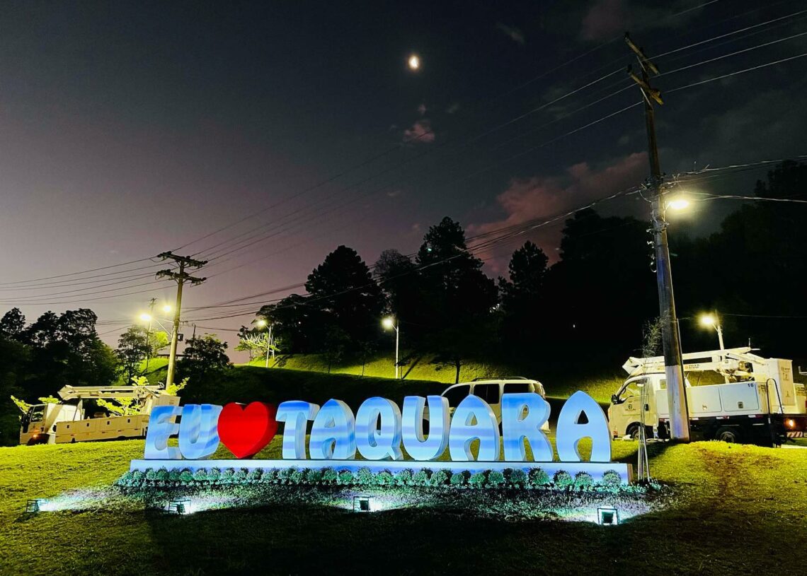 Um dos principais acessos da cidade de Taquara, pela RS-239, conta com iluminação de LED.
Foto: PMT