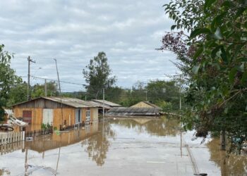 Taquara foi uma das cidades mais atingidas pelas fortes chuvas Foto: Jauri Belmonte