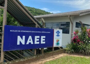 No NAEE são desenvolvidas oficinas com
psicopedagogos e fonoaudiólogos.

Foto: Divulgação.